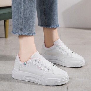 女2026新款 学生白鞋 春秋季 厚底运动休闲鞋 百搭透气防滑板鞋 小白鞋