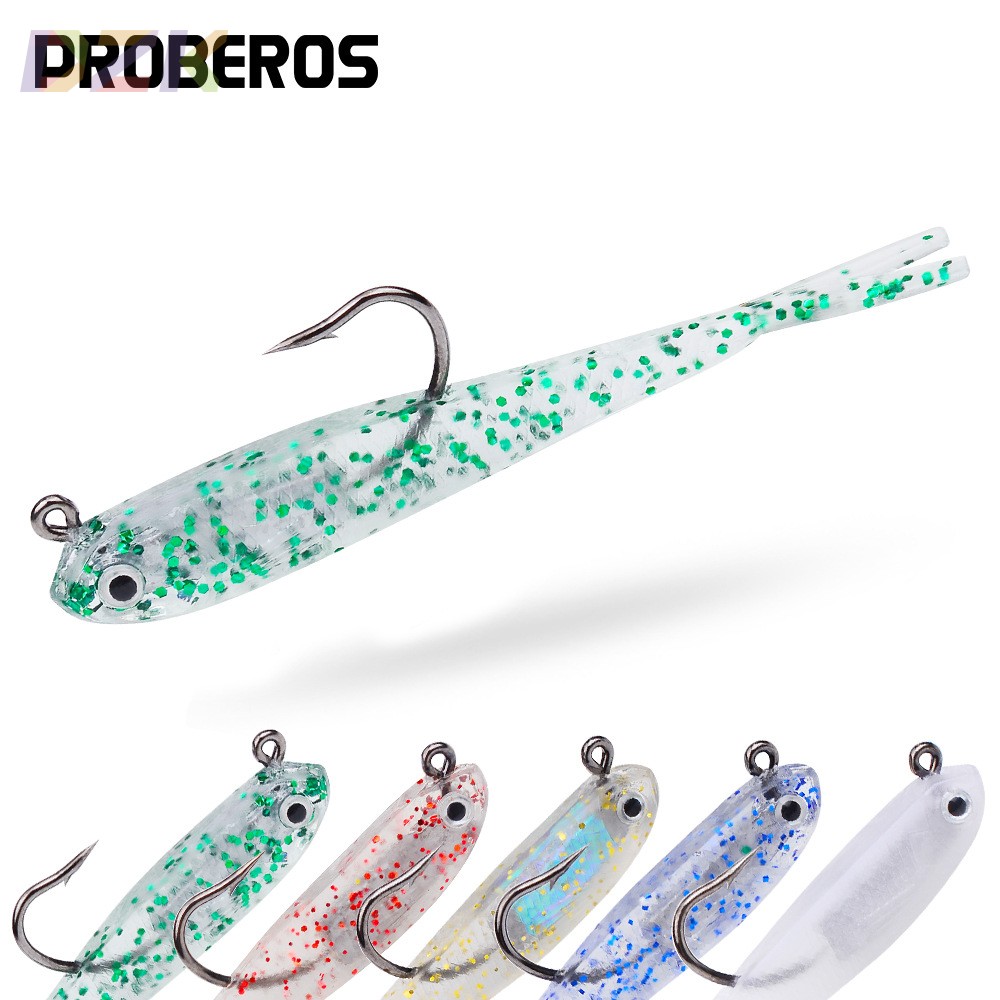 路亚包铅鱼 7cm 5g叉尾小灰鱼铅头路亚软饵 仿生假饵鳜鱼鲈鱼通o2