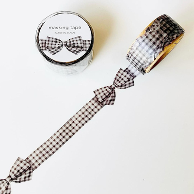 日本MINDWAVE11月新品透明蝴蝶结胶带包装/手帐用复古胶带5米整卷