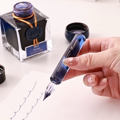 【差生新品】日本fonte手作玻璃蘸水笔mini便携可爱万年笔钢笔