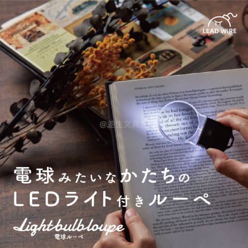 日本sunstar太阳星放大镜LED灯2倍3倍放大阅读找物品用放大镜便携