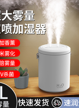 3L加湿器usb家用卧室3L办公室桌面小型空气加湿器雾化香薰机精油补水喷雾器孕妇婴儿便携大容量喷雾机