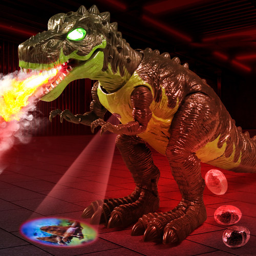 【投影恐龙】仿真下蛋