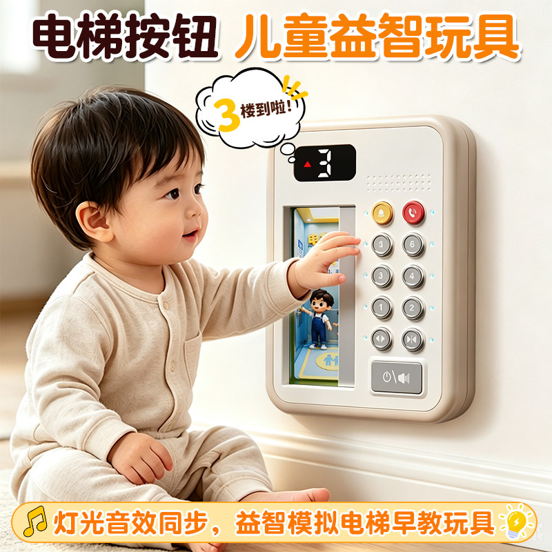 【可开门电梯】按钮按按乐图片