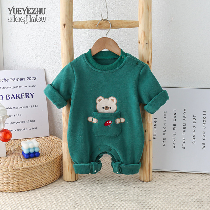 小进步套头连体衣秋冬婴幼儿