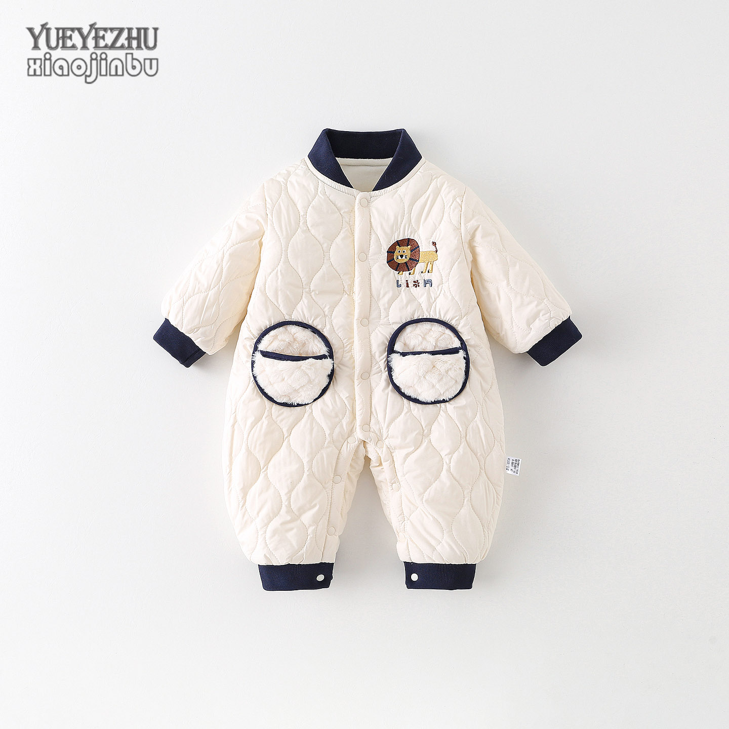 婴幼儿秋冬薄棉连体服