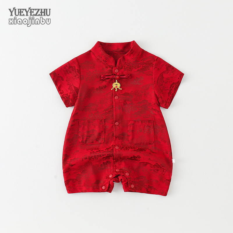 婴幼儿夏季满月百天周岁礼服