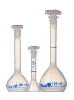 PP塑料容量瓶10/25/50ml/100/250/500/1000ml证书德国进口VITLAB