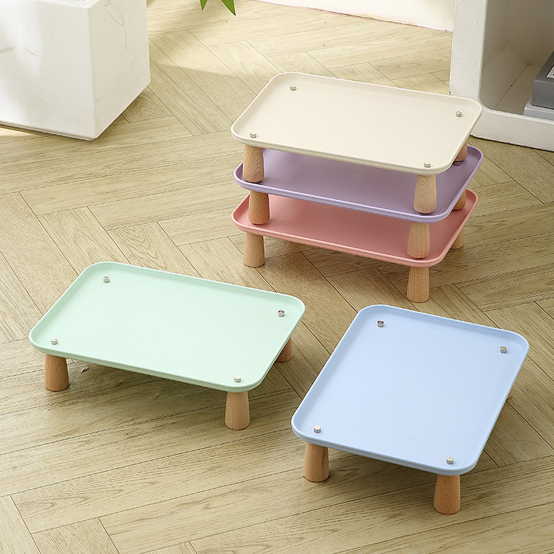 加高宠物餐盘防漏食防漏水护颈碗架喂食盘31x22CM食品级干粮盘子