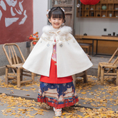 女宝拜年服过年保暖服套装 冬季 女童汉服儿童唐装 宫蔷雪 西子问