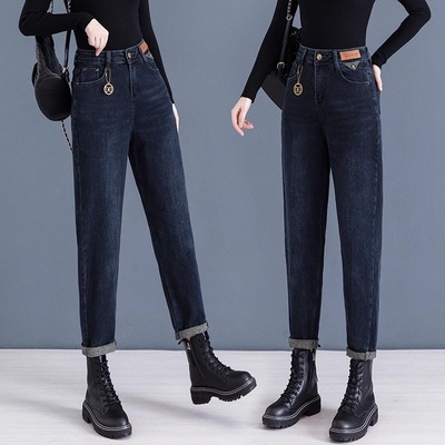 今年流行爆款裤子女小个子哈伦老爹萝卜裤2025新款新塘春秋牛仔裤