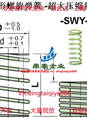 矩形螺旋弹簧超大压缩量型SWY11/12.5/16.5/20.5