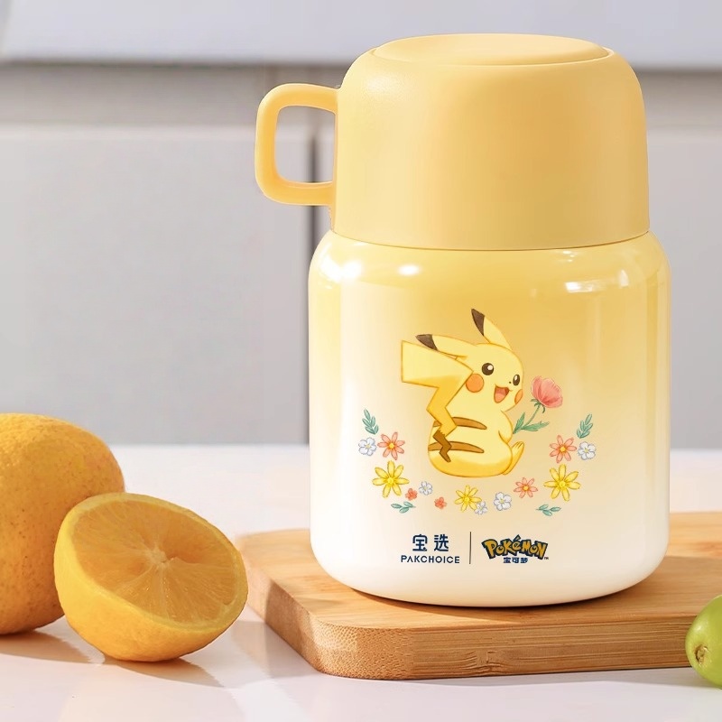 皮卡丘316不锈钢带勺焖烧杯