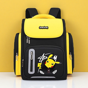 皮卡丘书包男孩神奇宝贝双肩包宠物小精灵宝可梦背包学生1-6年级