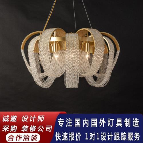 工厂定制艺术造型展厅酒店工程灯具客厅简约沙盘KTV会所水晶吊灯