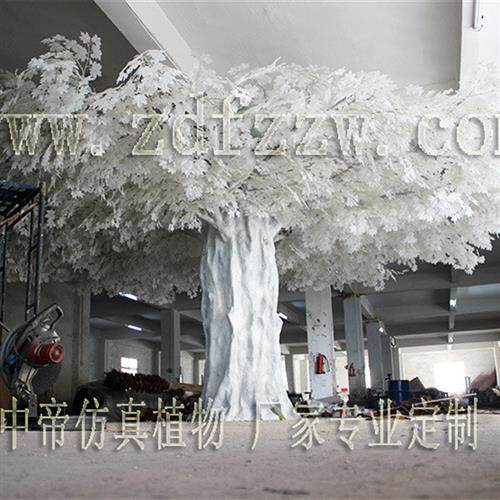 人造仿真榕树假榕树包柱古绿榕树榕白榕树装饰仿真植物定做