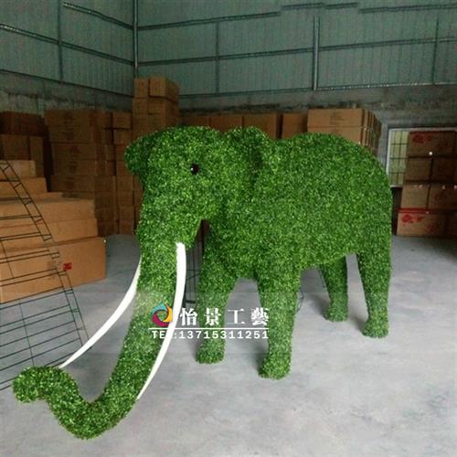 玻璃钢绿植仿真大象雕塑园林景观美陈摆件玻璃钢仿真大象雕塑