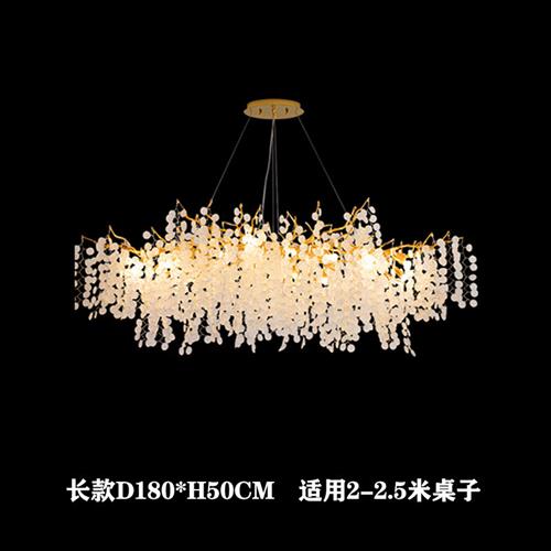 客厅水晶吊灯别墅奢华餐厅现代轻奢美容院金钱树枝高档大气卧室灯