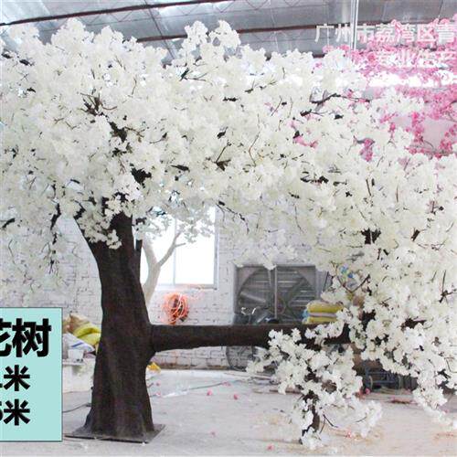 厂家供应大量盆景仿真樱花树室内户外绿色工程酒店摆设外景拍摄