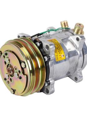 原厂508汽车空调压缩机12514货车挖机改装通用冷气泵总成24