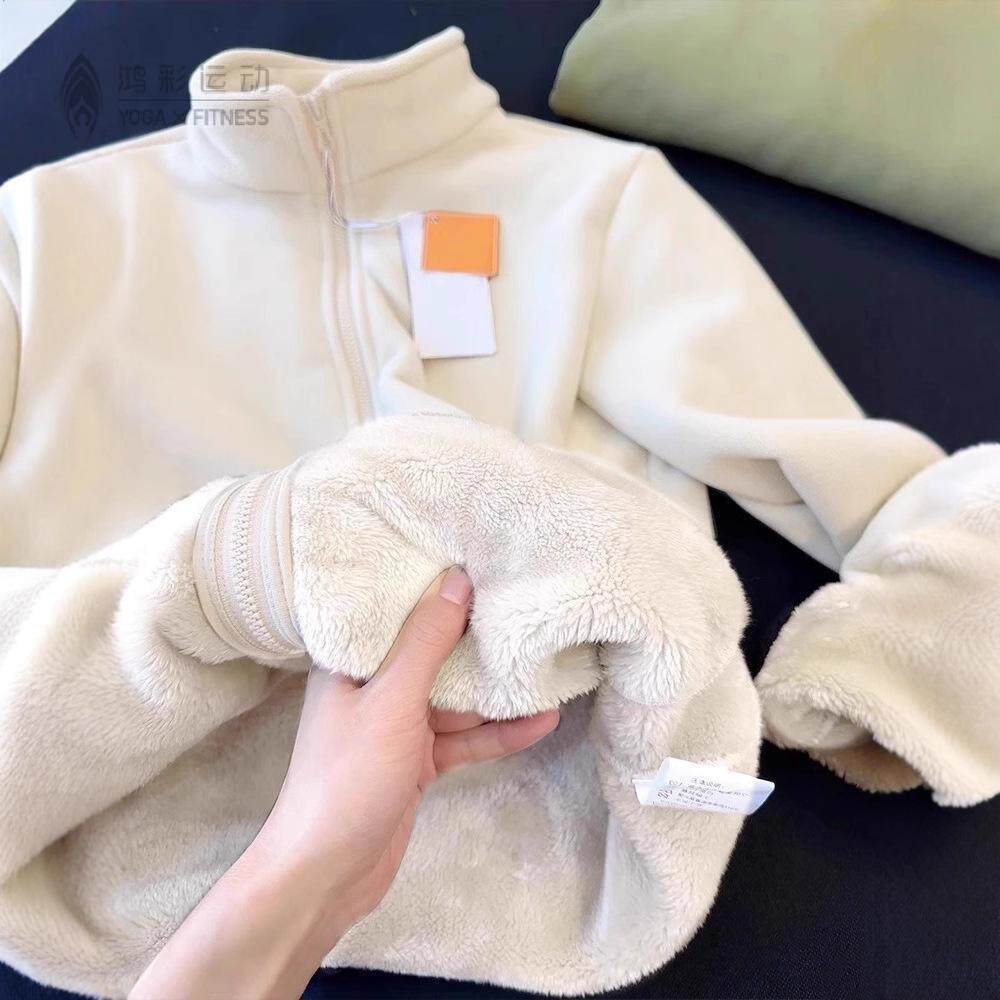 摇粒绒厚外套女秋冬卫衣内搭内胆2025新款加绒加厚上衣棉服