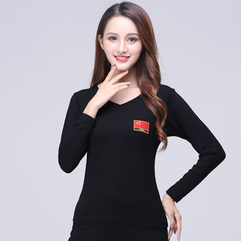 广场舞服装新款上衣短长袖莫代尔跳舞蹈练功服成人女拉丁舞国旗