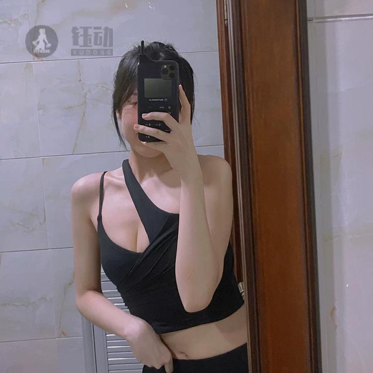 女子新款交叉美背性感运动内衣带