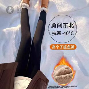 东北零下40度裤高个子加长版冬季800g加绒加厚高腰外穿打底裤