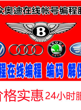 奥迪大众斯柯达ODIS帐号在线编程远程解保护编码电脑防盗钥匙匹配
