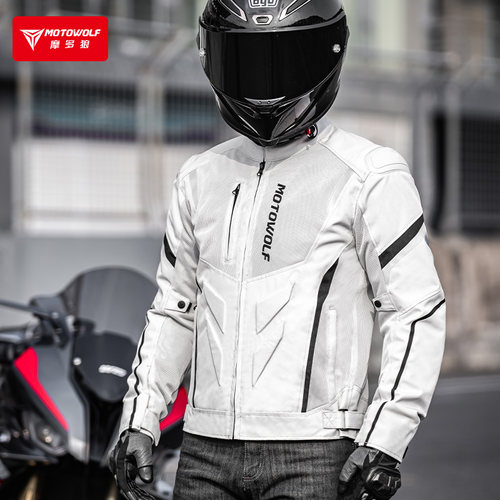 摩多狼男女四季防摔透气骑行服