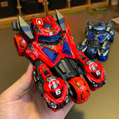 三合一弹射战车回力合金车带灯光音效摩托战车儿童男孩女孩玩具