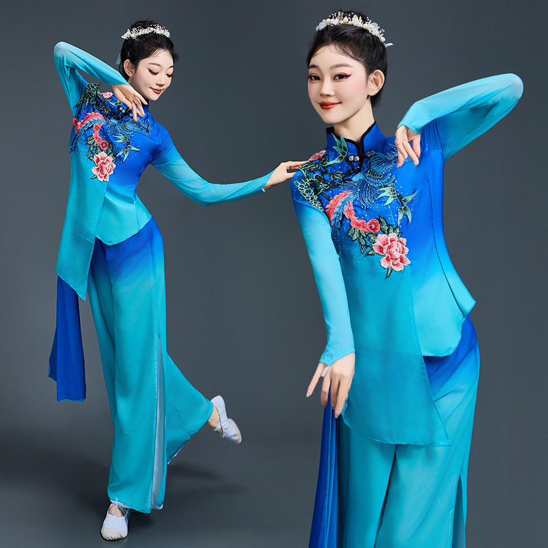 古典舞演出服女2025新款胶州秧歌