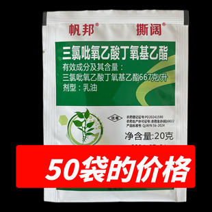 三氯吡氧乙酸灌木恶性阔叶杂草烂根除络石藤除藤蔓除爬山虎除草剂