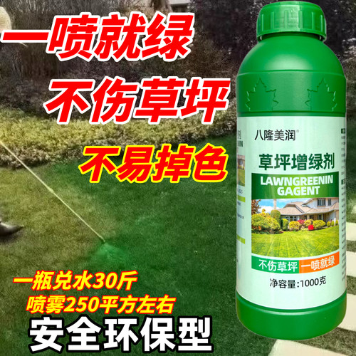 草坪专用增绿剂染色剂草皮枯草染绿剂着色剂园林一喷就绿不伤草坪