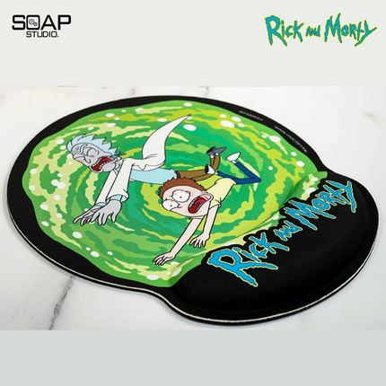 SoapStudio瑞克和莫蒂Rick and Morty电脑鼠标垫长款护腕款潮玩