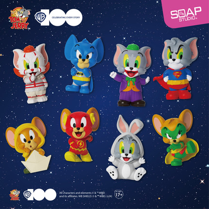 Soap Studio华纳周年猫和老鼠变装Vin-Blop盲盒汤姆杰瑞蝙蝠侠