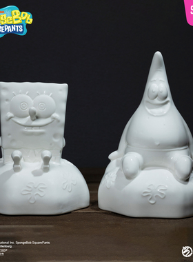 Soap Studio海绵宝宝派大星Usb发光小夜灯潮玩家具摆件床头氛围感
