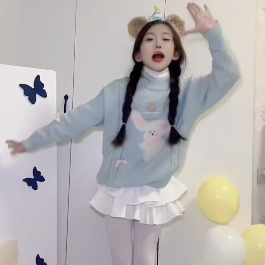 女童毛衣春秋款2025新款