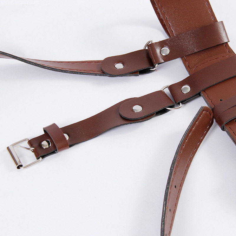 新疆西藏包邮双针腰带金属别针双扣保安门卫国军青年百搭头层牛皮