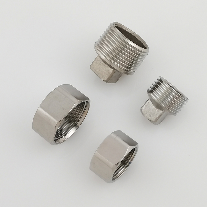 304不锈钢4分螺帽盖6分堵头水龙头配件四分水管角阀封帽软管闷头