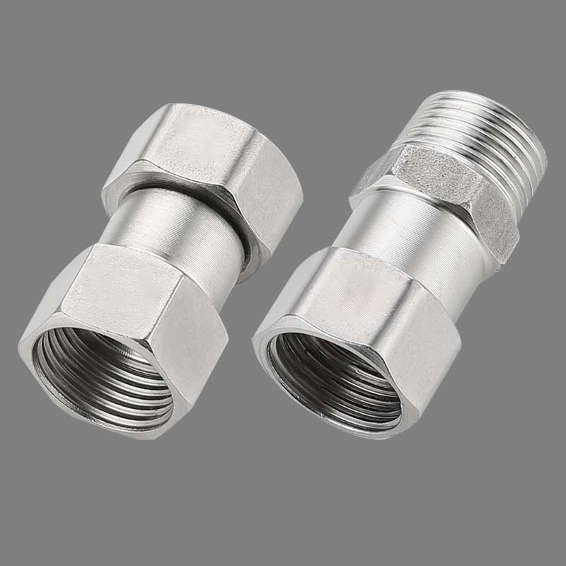 304不锈钢4分内外丝螺纹水龙头转接头角阀转换接头6分转四分弯头