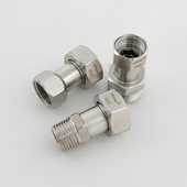 304不锈钢活接4分内外丝直接对丝卫浴水龙头配件内外丝变径转接头