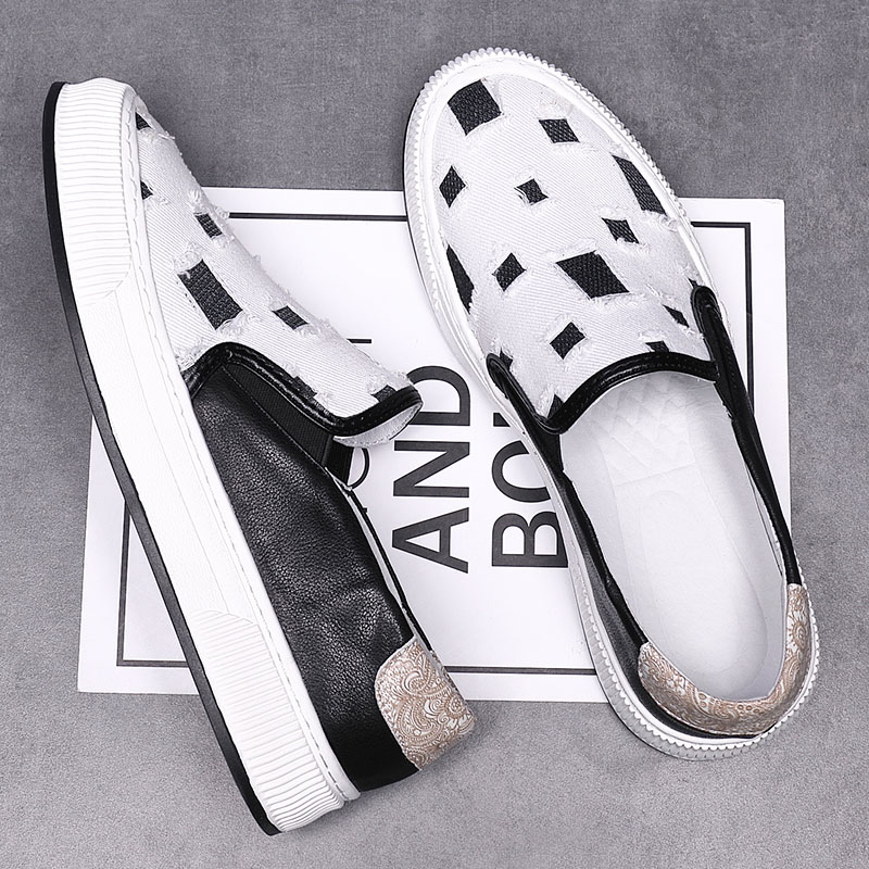 时尚男鞋潮流乐福鞋一脚蹬懒人鞋