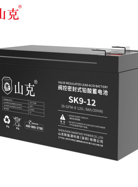 12v9ah电池山克蓄电池