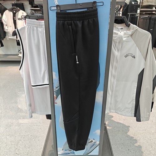 乔丹男子针织长裤收口加绒保暖