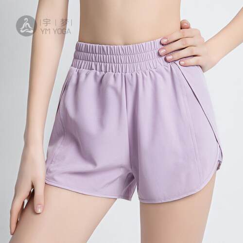 运动短裤女新款夏季透气防走光假