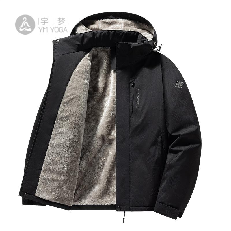 冲锋衣外套男棉衣秋冬季加绒加厚