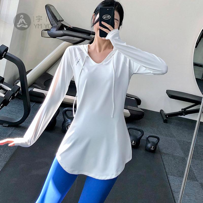 2024春夏新款女长款遮臀连帽运动