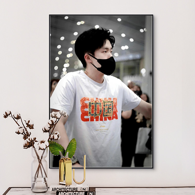 王楚钦十字绣钻石画照片定制乒乓球运动明星手工线绣圆钻卧室粘钻