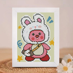 露比十字绣摆件钻石画loopy卡通2026儿童手工线绣桌面新手diy带框